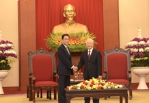 Tổng Bí thư Nguyễn Phú Trọng tiếp Thủ tướng Nhật Bản Kishida Fumio