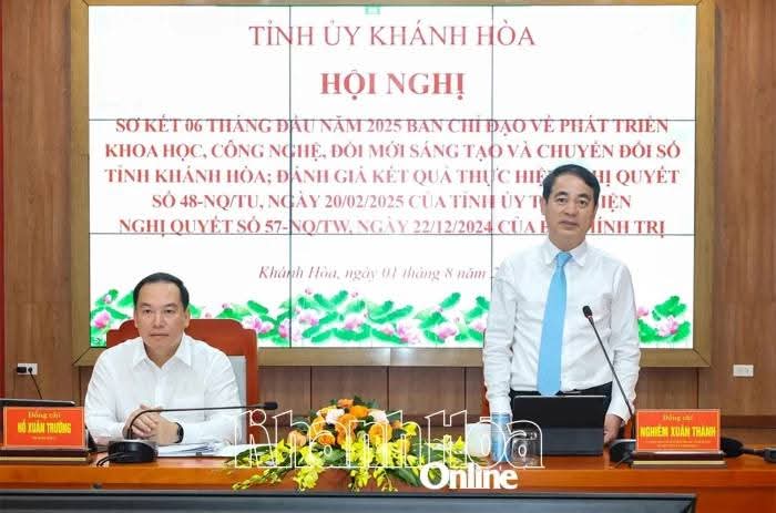 Phấn đấu đưa Khánh Hòa vào top 10 địa phương phát triển khoa học, công nghệ