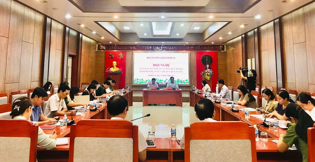 Ban Tuyên giáo Tỉnh ủy tổ chức Hội nghị giao ban an ninh tư tưởng quý III/2022