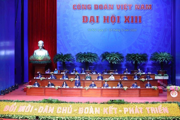         Phiên làm việc thứ nhất Đại hội XIII Công đoàn Việt Nam     