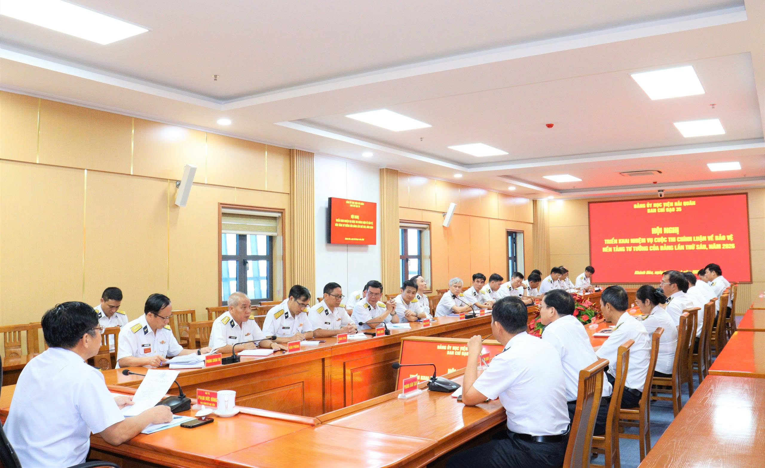 Học viện Hải quân triển khai nhiệm vụ Cuộc thi chính luận về bảo vệ nền tảng tư tưởng của Đảng