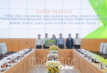 Tỉnh Khánh Hòa hỗ trợ tỉnh Quảng Trị 1,5 tỷ đồng khắc phục hậu quả mưa lũ