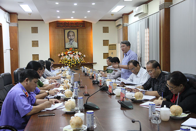 Họp Thường trực Ban Chỉ đạo Phòng, chống tham nhũng, tiêu cực tỉnh