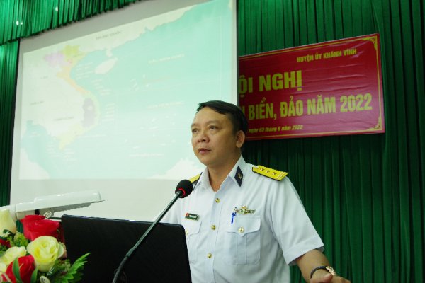 Lữ đoàn, 146 Vùng 4 Hải quân: tuyên truyền biển, đảo cho 180 cán bộ, đảng viên huyện Khánh Vĩnh