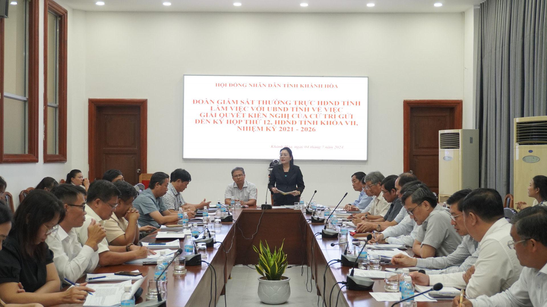 Đoàn giám sát của Thường trực HĐND tỉnh Khánh Hòa:  Giám sát việc giải quyết kiến nghị cử tri gửi đến Kỳ họp thứ 12, HĐND tỉnh
