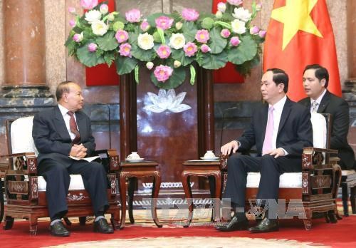 Chủ tịch nước Trần Đại Quang tiếp Bộ trưởng Lễ nghi và Tôn giáo Campuchia