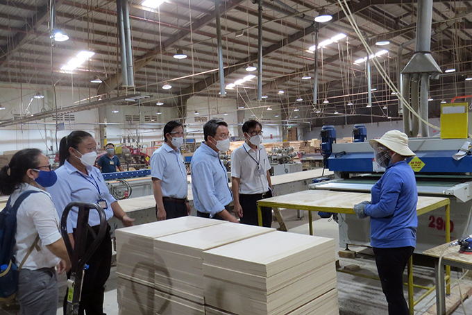 Kiểm tra công tác phòng, chống dịch Covid-19 tại bệnh viện dã chiến và khu công nghiệp