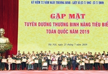 Gặp mặt, tuyên dương thương binh nặng tiêu biểu toàn quốc năm 2019