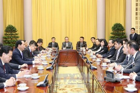 Chủ tịch nước Trần Đại Quang tiếp Hoàng tử Brunei