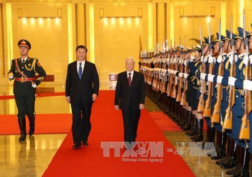 Tổng Bí thư Nguyễn Phú Trọng hội đàm với Tổng Bí thư, Chủ tịch Trung Quốc Tập Cận Bình