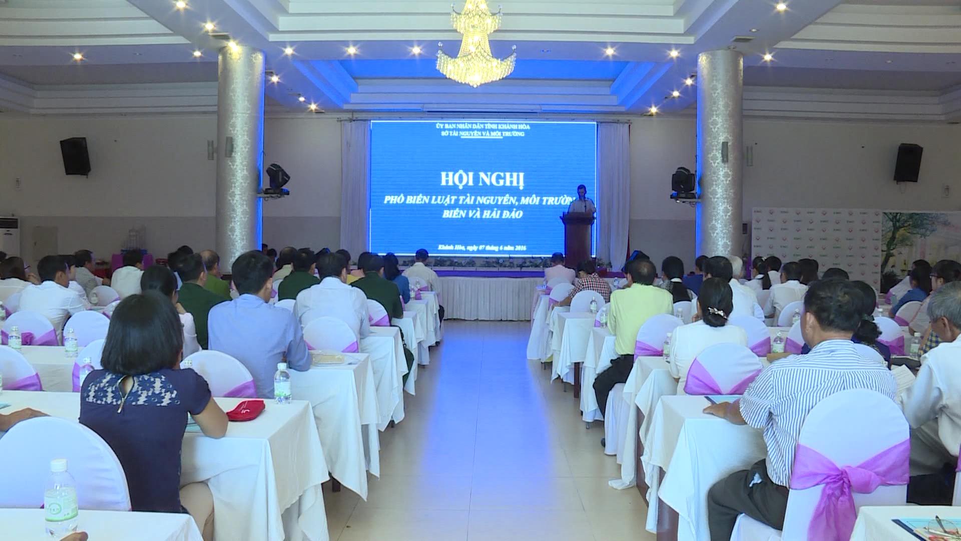 Khánh Hòa: Phổ biến Luật Tài nguyên môi trường biển và hải đảo