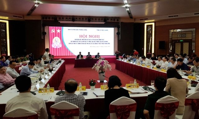 Hội nghị giao ban thực hiện Chỉ thị 05-CT/TW các tỉnh ủy, thành ủy khu vực phía bắc