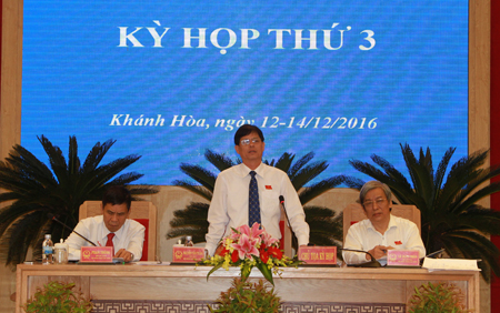 Ngày làm việc thứ 2, Kỳ họp thứ 3 HĐND tỉnh Khánh Hòa khóa VI
