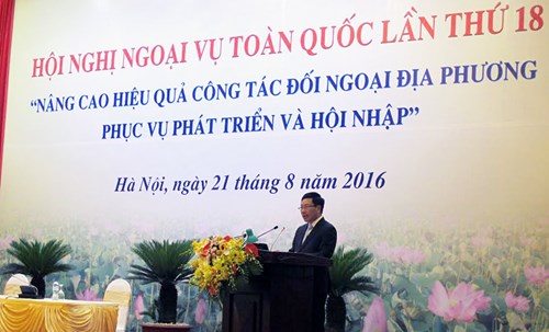 Nâng cao hiệu quả công tác đối ngoại địa phương, phục vụ phát triển và hội nhập