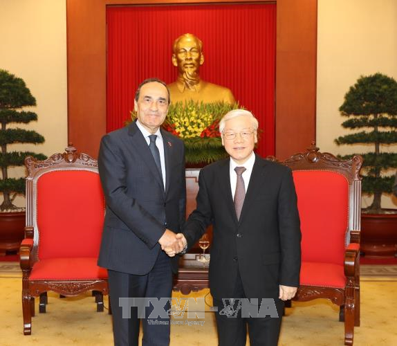 Tổng Bí thư Nguyễn Phú Trọng tiếp Chủ tịch Hạ viện Maroc Habib El Malki