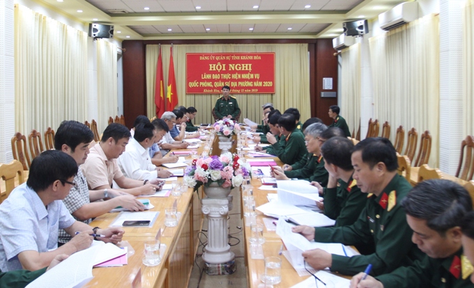 Hội nghị lãnh đạo nhiệm vụ quốc phòng, quân sự năm 2020