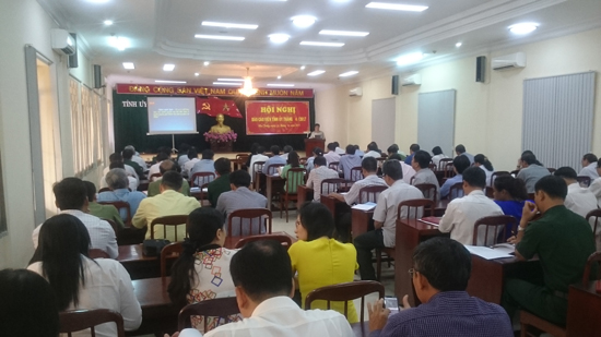 Hội nghị Báo cáo viên Tỉnh ủy tháng 4/2017