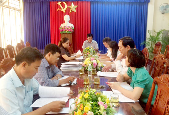 Họp Đoàn Kiểm tra góp ý Dự thảo Báo cáo kết quả kiểm tra 