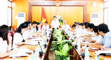 Rà soát chương trình kỳ họp thứ 2, HĐND tỉnh khóa VI