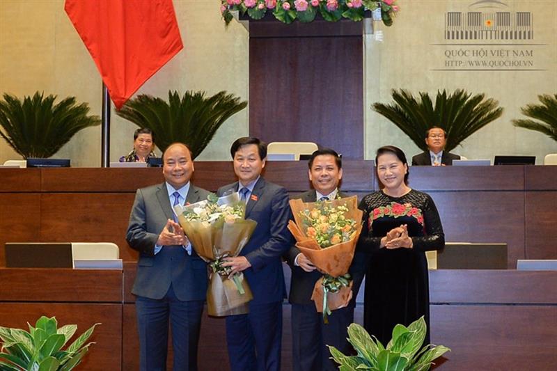 Quốc hội phê chuẩn việc bổ nhiệm Bộ trưởng Bộ Giao thông- Vận tải và Tổng Thanh tra Chính phủ