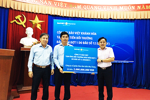 Tạm ứng bồi thường hơn 30 tỷ đồng cho các trường hợp thiệt hại do bão