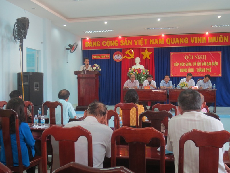 Đại biểu HĐND tỉnh Khánh Hòa tiếp xúc cử tri các địa phương
