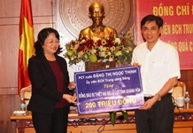 Phó Chủ tịch nước làm việc với tỉnh về tình hình thiệt hại do mưa lũ