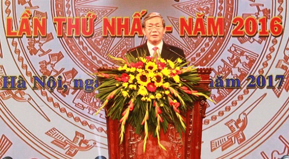 Trao Giải báo chí toàn quốc về xây dựng Đảng lần thứ nhất năm 2016