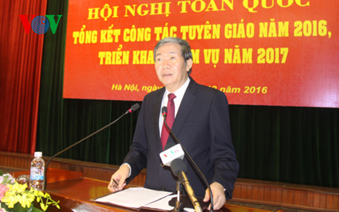 Hội nghị toàn quốc tổng kết công tác tuyên giáo năm 2016