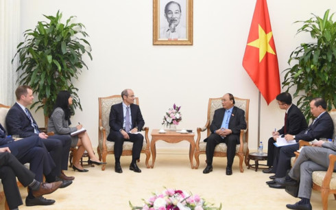 Thủ tướng Nguyễn Xuân Phúc tiếp Tập đoàn AB InBev (Vương quốc Bỉ)