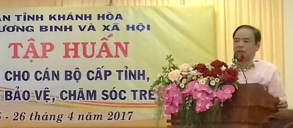 Tập huấn nâng cao năng lực cho cán bộ cấp tỉnh, cấp huyện về công tác bảo vệ, chăm sóc trẻ em