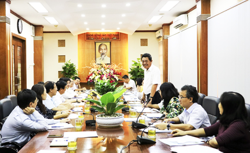 Làm việc với đoàn công tác Học viện Chính trị Quốc gia Hồ Chí Minh