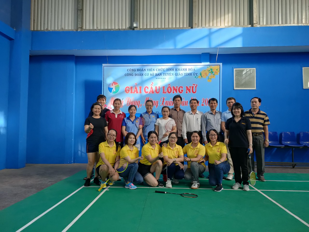 Công đoàn cơ sở Ban Tuyên giáo Tỉnh ủy tổ chức Giải cầu lông nữ