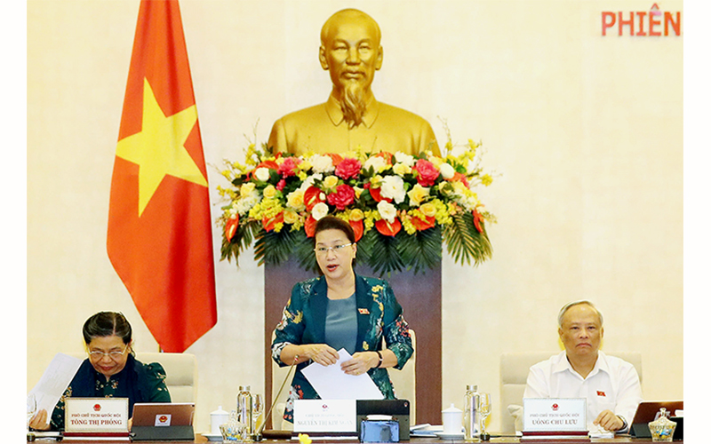 Khai mạc phiên họp thứ 46 của Ủy ban Thường vụ Quốc hội