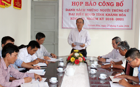 stt-Công bố danh sách 54 người trúng cử đại biểu HĐND tỉnh, nhiệm kỳ 2016-2021