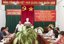 Ban Dân vận Tỉnh ủy: Tọa đàm xây dựng ý thức tôn trọng nhân dân