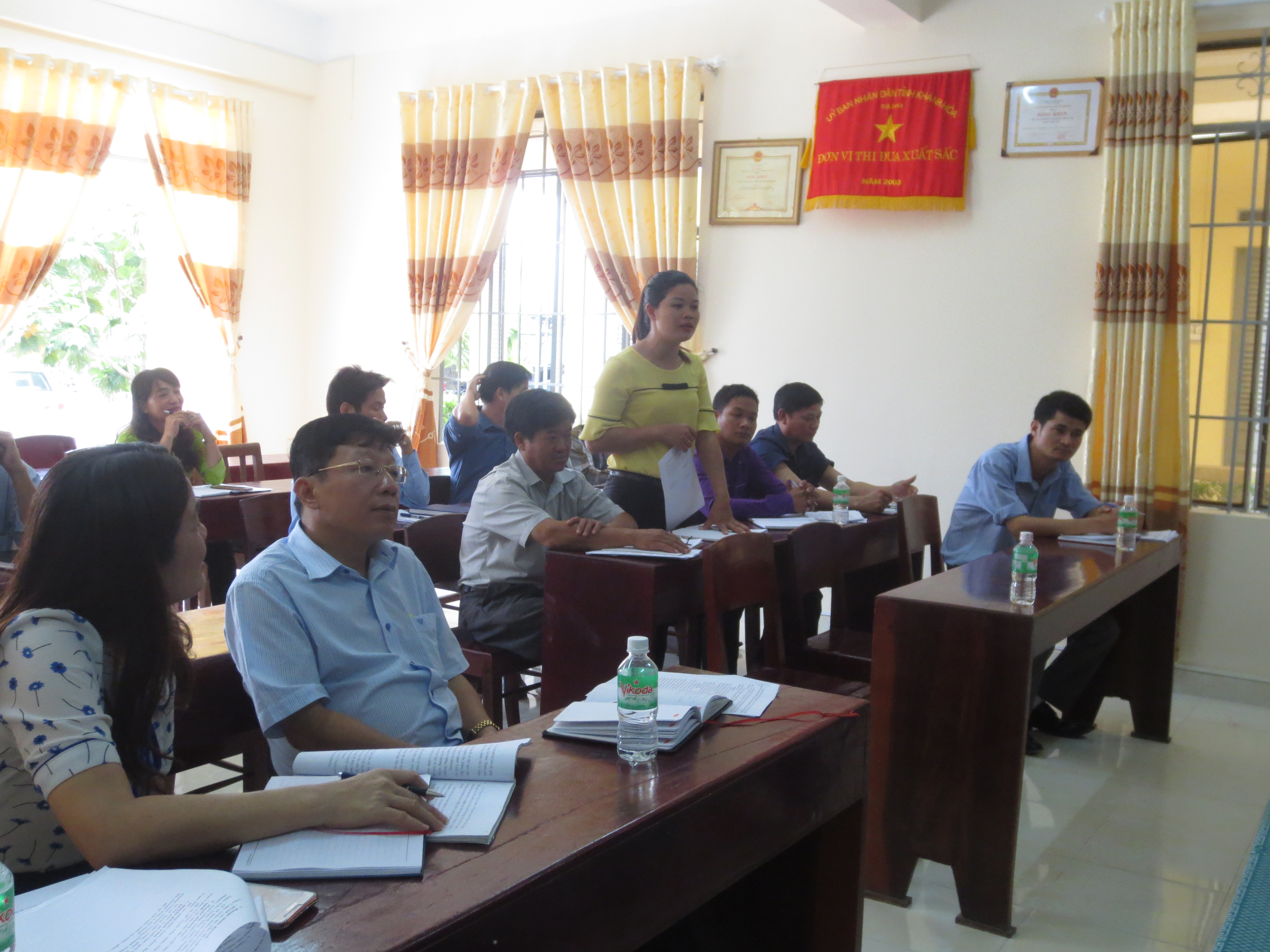 Ban Tuyên giáo Tỉnh ủy làm việc với Huyện ủy Khánh Vĩnh về công tác nghiên cứu, biên soạn Lịch sử cách mạng xã, phường, thị trấn