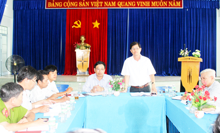 Lãnh đạo tỉnh Khánh Hòa làm việc tại các địa phương