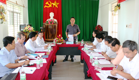Kiểm tra công tác chuẩn bị bầu cử tại xã Đại Lãnh