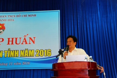 Lớp tập huấn Cán bộ Đoàn toàn tỉnh năm 2016