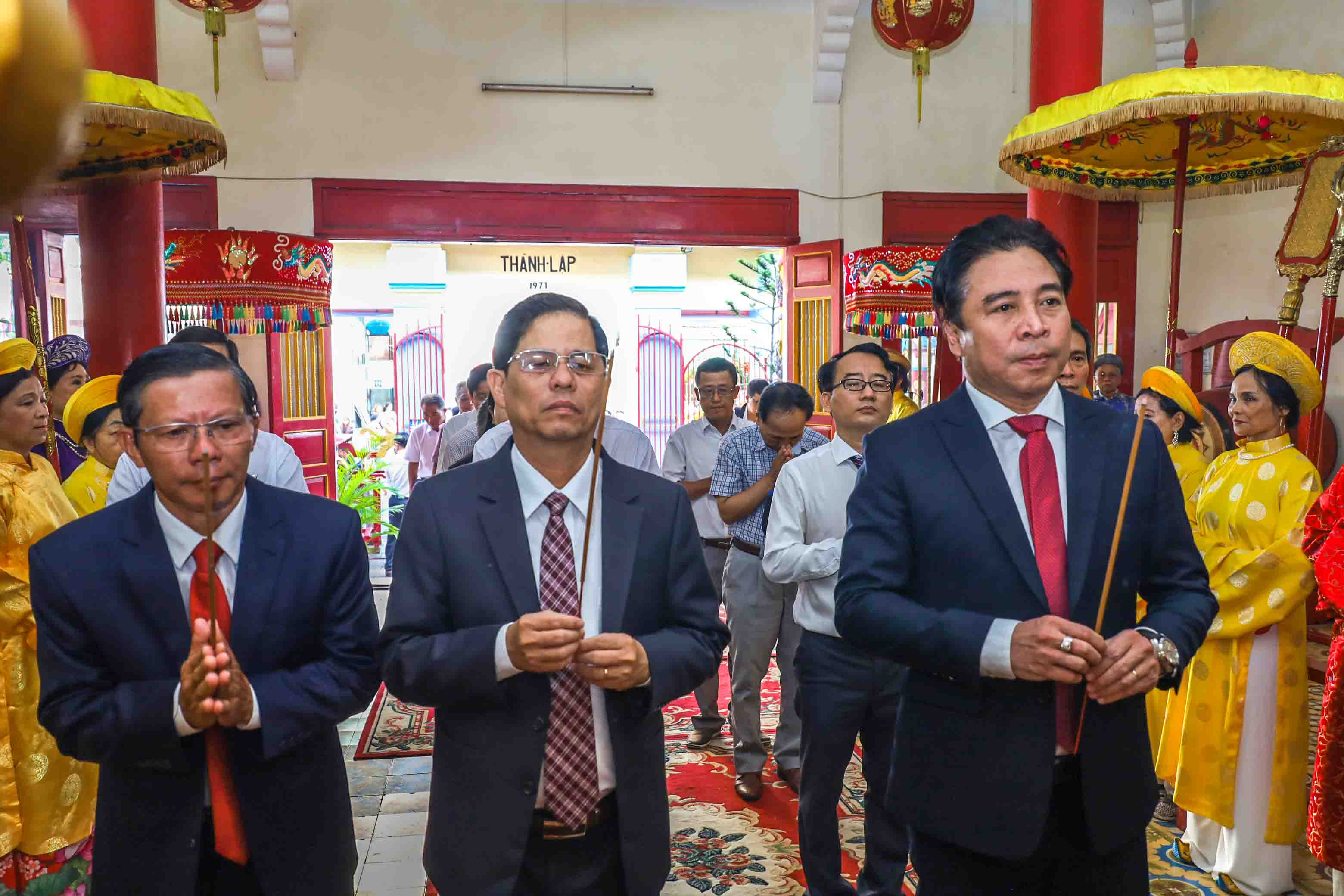 Lễ dâng hương Giỗ Tổ Hùng Vương tại Khánh Hòa