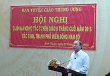Công tác tuyên giáo khu vực miền Đông Nam Bộ:Góp phần giữ vững ổn định chính trị, tạo sự thống nhất ý chí và hành động
