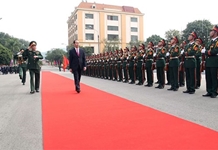 Chủ tịch nước Trần Đại Quang thăm và làm việc với Lực lượng vũ trang Quân khu 1