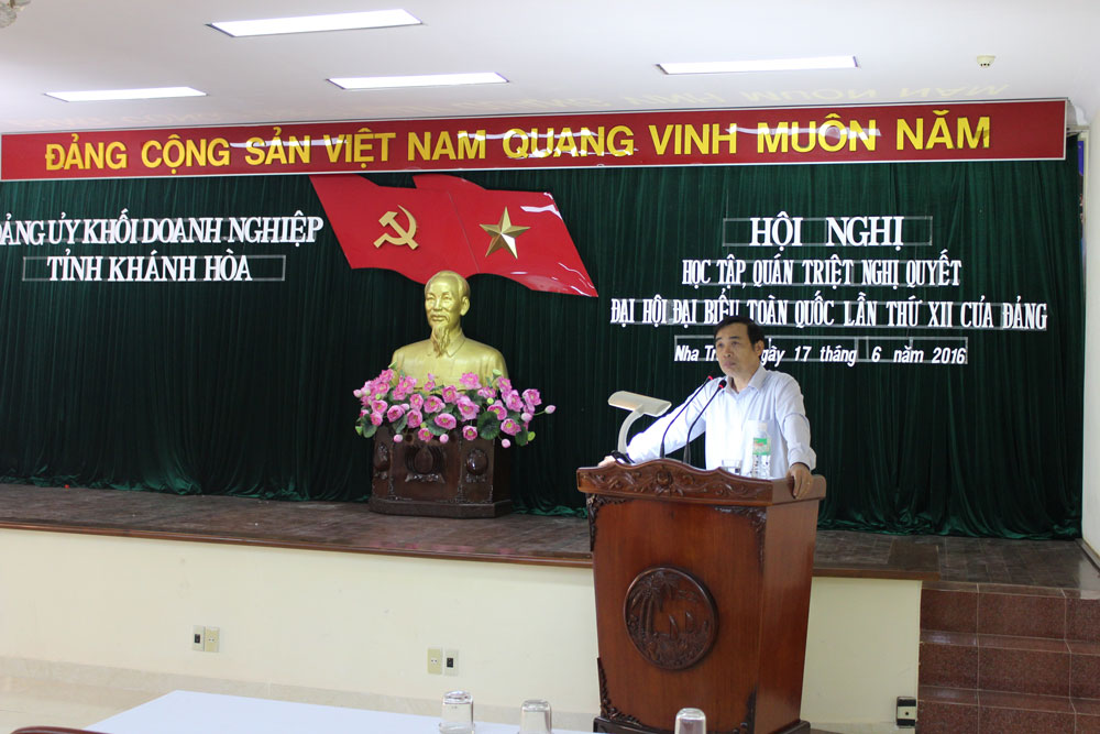 Đảng ủy Khối doanh nghiệp tỉnh tổ chức Hội nghị học tập, quán triệt Nghị quyết Đại hội Đại biểu toàn quốc lần thứ XII của Đảng