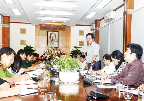 Thường trực Tỉnh ủy làm việc với Bộ đội Biên phòng tỉnh