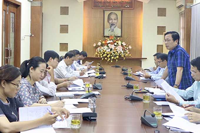 Thường trực Tỉnh ủy: Giao ban với Mặt trận và các hội, đoàn thể quý I