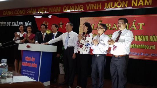 Ra mắt trang thông tin điện tử Tỉnh ủy Khánh Hòa