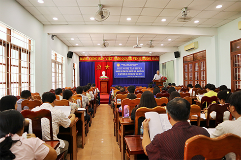 Tập huấn nghiệp vụ công tác khuyến học, khuyến tài