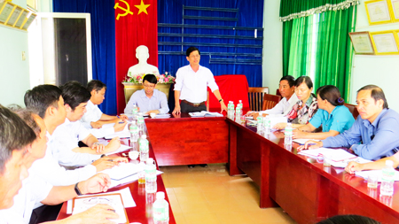Lãnh đạo tỉnh Khánh Hòa làm việc tại các địa phương