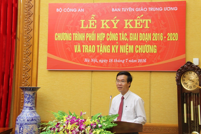 Tăng cường phối hợp công tác giữa Ban Tuyên giáo Trung ương và Bộ Công an